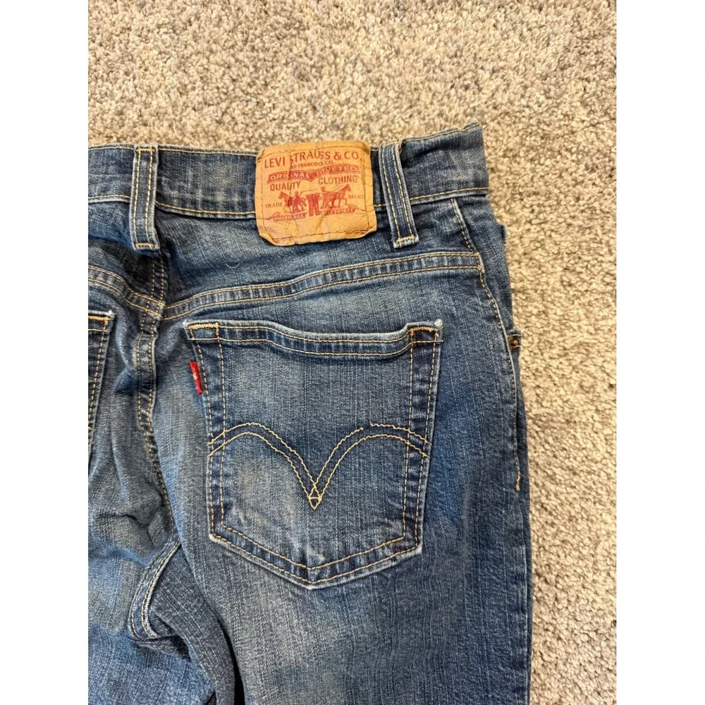 Levis 550 Relaxed‎ Boot Cut Jeans Womens Blue Denim Comfort Fit Classic 6S MIS